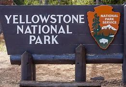 Yellowstone National Park entrance sign